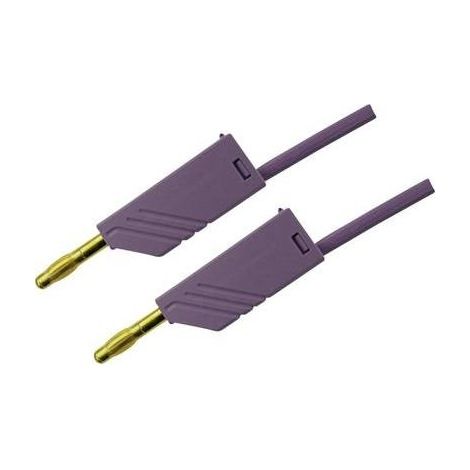Hirschmann Test & Measurement MLN 100/2,5 VI Cavo di misura Spina a banana 4 mm Spina a banana 4 mm 1.00 m Violetto 1 p