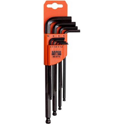 Set di 9 chiavi maschio esagonali lunghe a testa sferica - BAHCO BE-9770 (1/3)