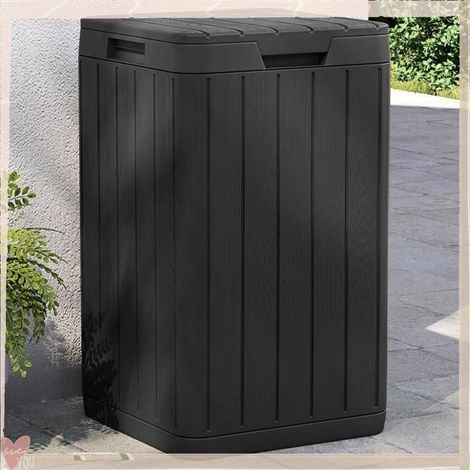 364224 Poubelle d'extérieur anthracite 38x38x65 cm PP (1/5)
