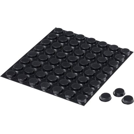 3M SJ 5012 MPBB Piedino di fissaggio autoadesivo, rotondo Nero (Ø x A) 12.7 mm x 3.5 mm 56 pz.