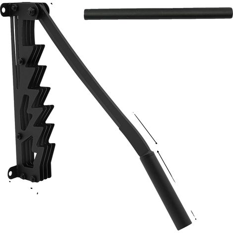 Holzspalter, manueller Holzspalter, gezahnter Sicherheitsgriff, SCHWARZ (1/2)
