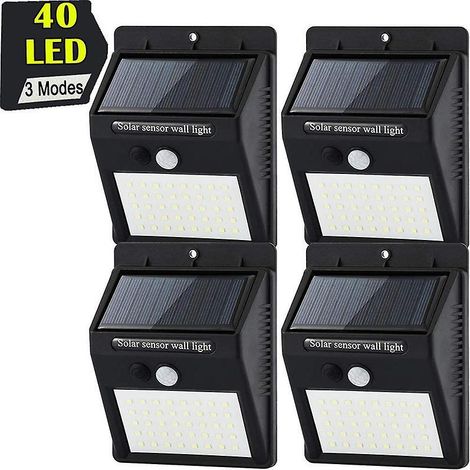 lot De 4 Lampes Solaires D'extrieur, 20pcs Led Waterproof Outdoor Solar Lights With Motion Sensor, Outdoor Solar Lighting (1/5)