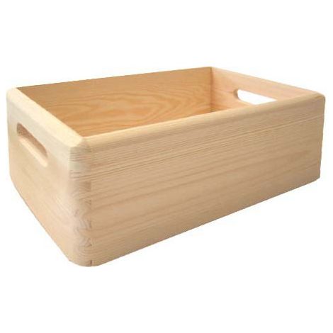 Casta Cassetta Storage en bois massif web mod. M - 34x25xH16 cm