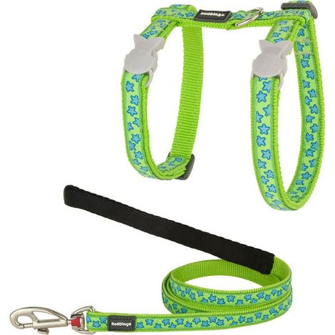 Arnés para Gato Red Dingo Style Turquesa Estrella Correa