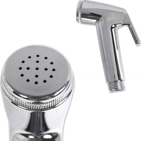 Douchette Universelle à Bouton Poussoir Hydroscope Esy52121 Chrome Personnes âgées Handicapées