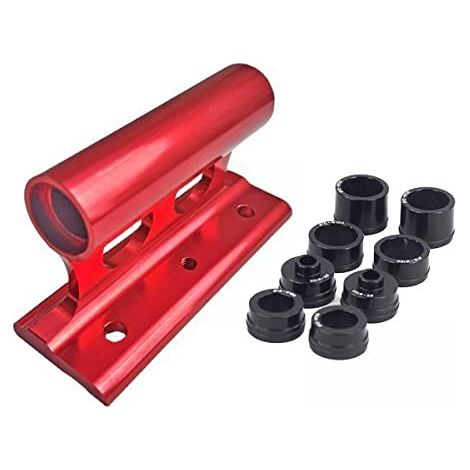 Support de fourche à fixation fixe en alliage d'aluminium haute résistance avec axe traversant à dégagement rapide pour toits de voiture, route et VTT, rouge (1/5)