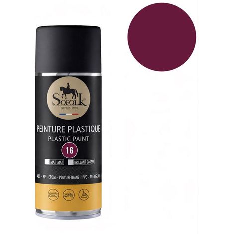 Peinture Plastique haute résistance : intérieur et extérieur SOFOLK - 16-VIOLET MAT - Aérosol 400ml (1/5)