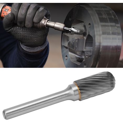 La lime rotative en carbure à motif unique est adaptée au meulage de surface dans les applications aérospatiales, automobiles et marines (C1225M06). (1/5)