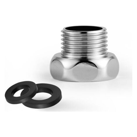 Shower hose reducer, connection G3/4 internal thread to G1/2 external thread, chrome-plated (1/5)