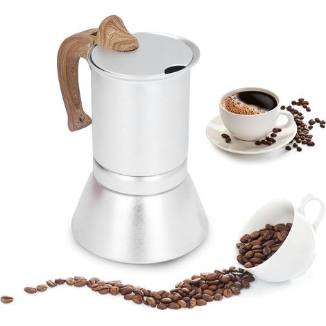 Cafetière italienne, cafetière à piston, théière, machine à expresso, bouilloire à filtre de style européen, filtre à café, 150 ml (1/5)