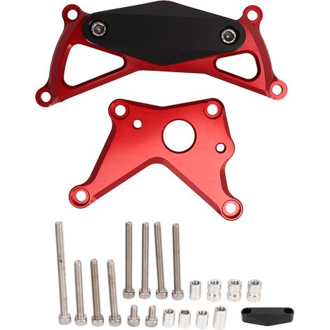 Moteur de protection aluminium alliage cadre glissière couvercle pare-chocs pour SUZUKI GSX‑S1000 KATANA rouge (1/5)