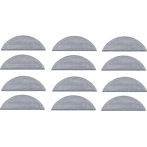Lot de 12 chiffons de nettoyage pour aspirateur Roborock Q10 S5/Q10 S5+/Q10 VF/Q10V/Q10V+ - Accessoires et lingettes de rechange (1/5)