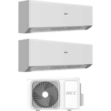 Climatiseur Split Double Hec By Haier Optima 9+12 BTU Avec 2H24WEAFRA Wi-fi Inverter R-32 Classe A++