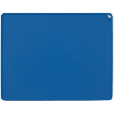 Tapis de repas en silicone pour animaux bleu modèle 2 (1/5)