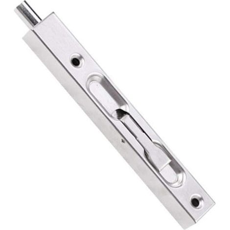 Acier Inoxydable Loquet Coulissant Boulon Verrou Porte Caché Glissière Verrou Brossée de Sécurité de Boulon à Levier pour Portes Françaises, Portes Composites, Portes en Bois, Portes Doubles(200mm) (1/4)