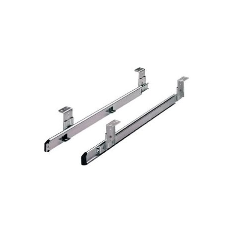 Hettich – Coulisse à billes pour tiroir – Longueur 500 mm – Perte à la sortie 154 mm – Charge maximale 20 kg – Acier zingué