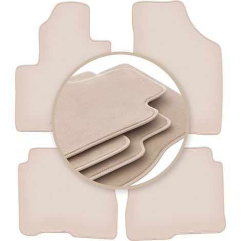 Hochwertige beige Fußmatten für: Hyundai SantaFe II SUV 2006-2012 (1/5)