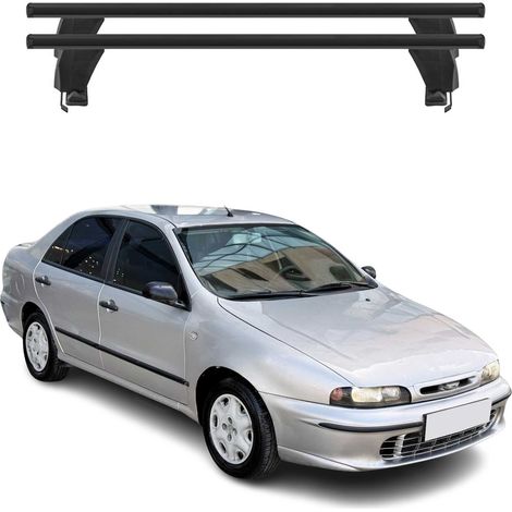 OMAC Dachträger Querträger Alu für Fiat Marea 1996-2002 – Abschließbar – T-Nut – City-Crash-getestet – Max. 50 kg Schwarz (1/5)