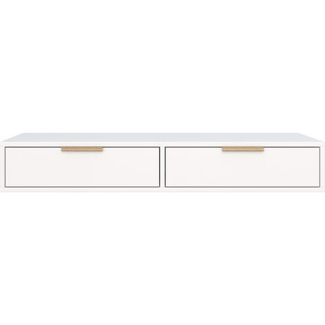 Selsey VENA - Schminktisch mit 2 Schubladen, Weiß, 110 cm (1/5)