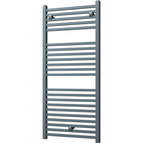 Todi - Anthracite Towel Radiator - H1110mm x W500mm - Straight (1/3)