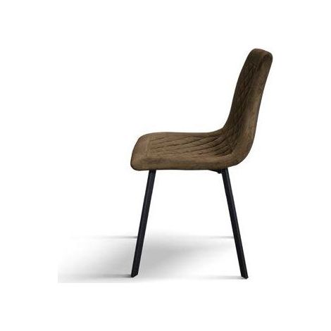 AULENA - sedia di design moderno in velluto (1/2)
