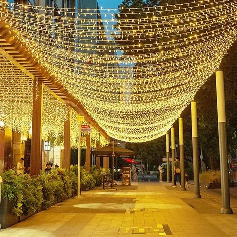 LED Guirlande Lumineuse Carnaval Mariage Extérieur Jardin Intérieur ÉclairageBlanc chaud 100m 1000 Blanc (1/4)