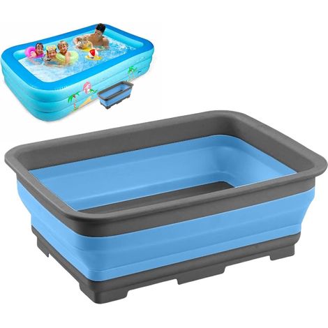 Seau portable pour tremper les pieds, idéal pour la piscine, le camping, les étangs, les jardins et les pelouses. (1/5)