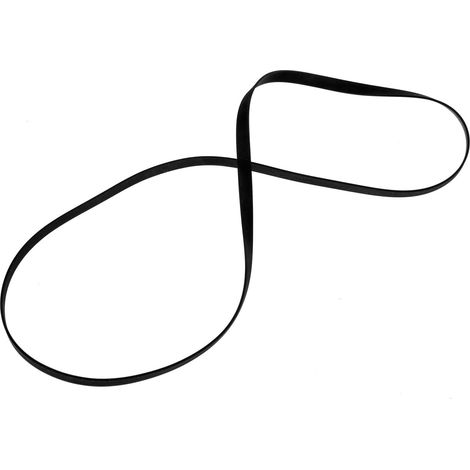 Courroie de Phonographe Noire 49cm de Circonférence en Caoutchouc Compatible Phonographe et Magnétophone à Bobines, Remplacement Simple, Caractéristiques Stables, Fiabilité Élevée (1/5)