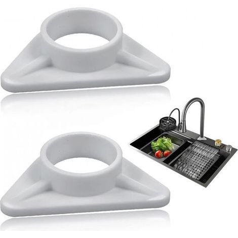 Lot 2 Câles Fixation Robinet Cuisine - Pièces Plastique pour Siège Mitigeur Évier, Montage Simple et Solide (1/5)
