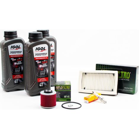 Kit Révision Filtres Bougies pour YAMAHA XT 600 E de 1991 à 1995 - IGOL PROPULS PERFORMANCE 10W40 3L