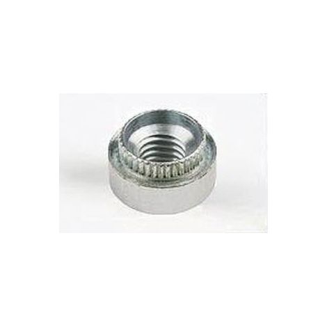 Ecrou à riveter Cylindrique M5 Epaisseur tole 2 à 2.2 Acier zingué-1 pièce
