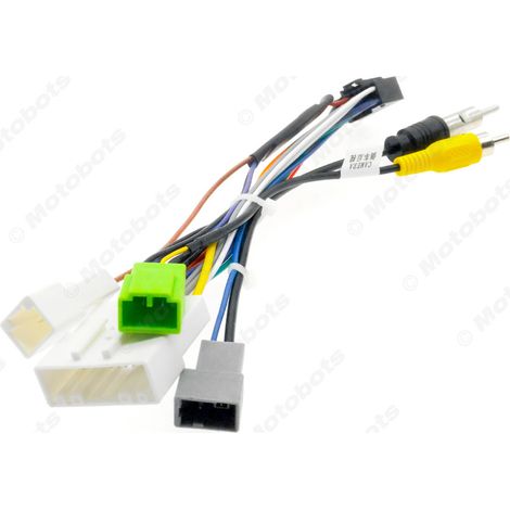 Power cable for 2012 Isuzu D-MAX with rearview camera, large screen, and navigation system retrofit power cable. (1/4)