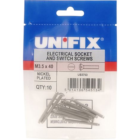 Unifix Electrical Socket And Switch Screws M3.5 x 50 - Box of 200 (1/2)