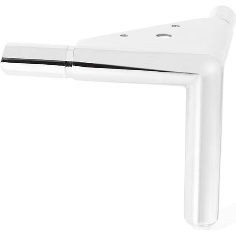 PATA ALUMINIO MODELO TEOS H130 ø25 ACABADOS CROMO Y NEGRO (1/5)