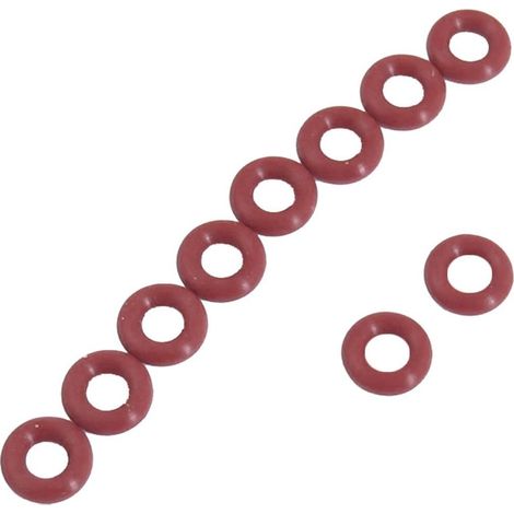 10 pièces joints toriques joint de filtre à huile en caoutchouc rouge 9mm x 4mm x 2.5mm (1/2)