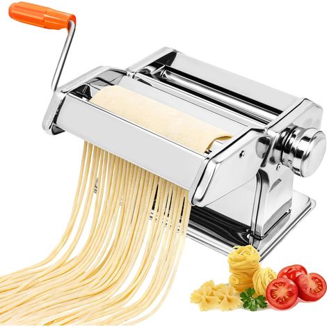 Máquina para hacer fideos, ajuste de grosor de 9 niveles, 2 anchos de corte. (1/2)