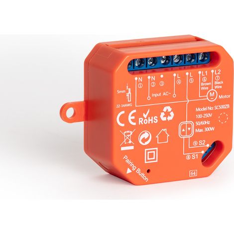 Interrupteur Volet WiFi ZigBee Rouge