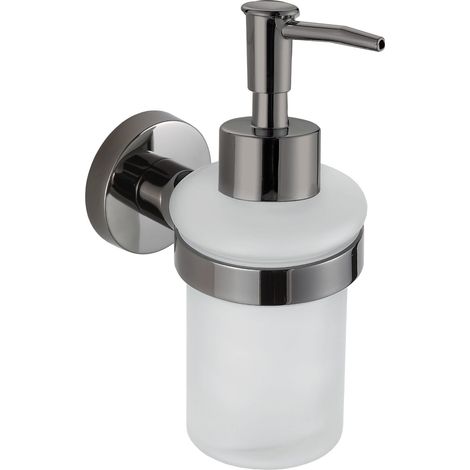 Mexen Remo dispensador de jabón, cromo negro - 70507388-73 (1/2)