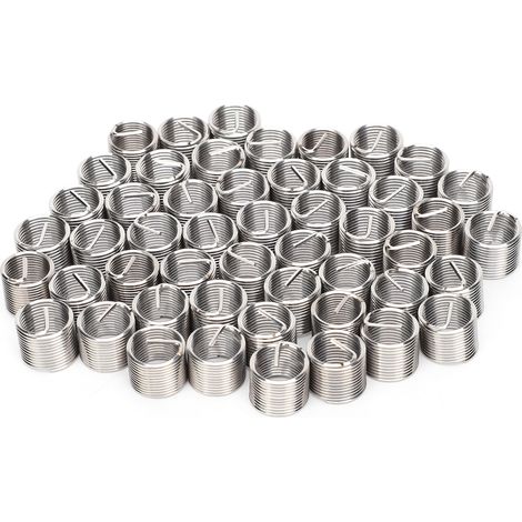 50 inserts filetés, outil de réparation d'écrous de réduction, acier inoxydable, M10x1x1,5D (1/5)
