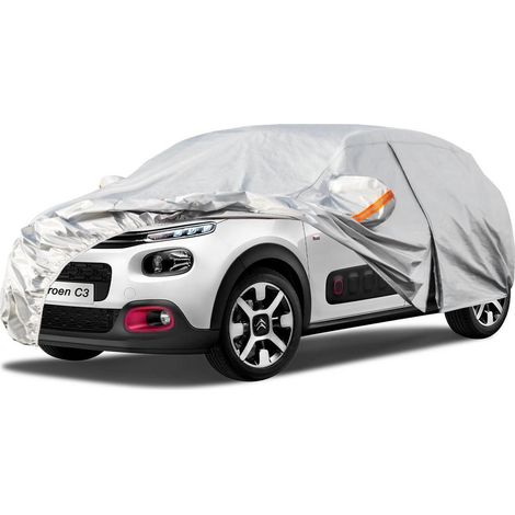 Autoplane Wasserdicht Atmungsaktiv für Citroen C3 (2002-2025) Silber (1/5)