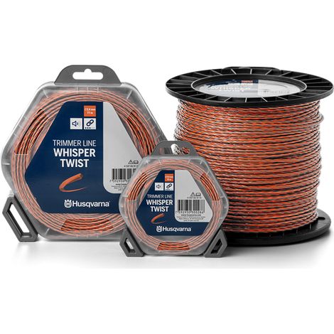 Schneidfaden für Freischneider und Trimmer Husqvarna Whisper Twist 2,4 mm x 77 m (1/2)