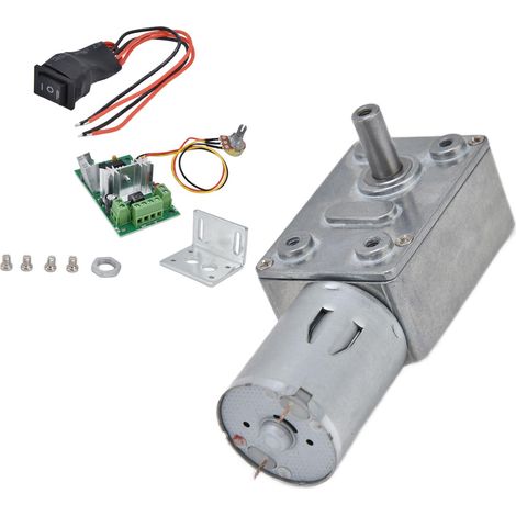 Moteur électrique miniature à réduction de vitesse par turbocompresseur à vis sans fin 6 V avec régulateur JGY3706V 150 tr/min (1/5)