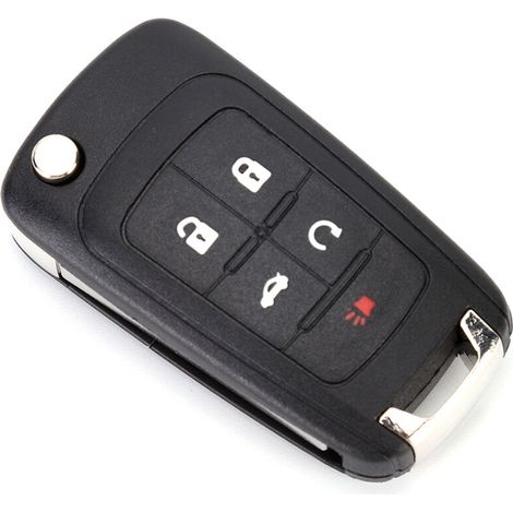 Carcasa de repuesto para llave plegable de 5 botones compatible con Chevrolet Camaro 2010-2013 (1/5)