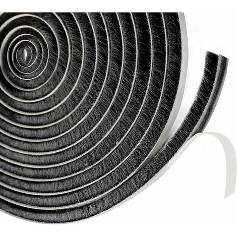 Brush seal for sliding door 9 mm x 23 mm – Self-adhesive – Sound and thermal insulation – Length 6 m – For windows and doors (1/5)