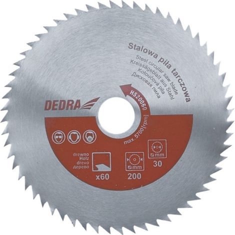 Kreissägeblatt Dedra hs16060 Stahl 160 mm 60 Zähne (1/2)