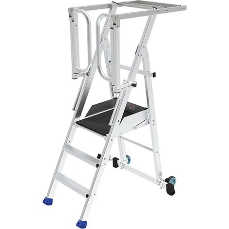 Mobile Podestleiter klappbar 3 Stufen - Maximale Arbeitshöhe 2.75m - PIRL3RM-PS