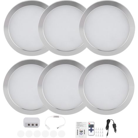 6Pcs spots LED intérieur 12V télécommande lampes pour camping-car fourgon T4 T5 (1/5)