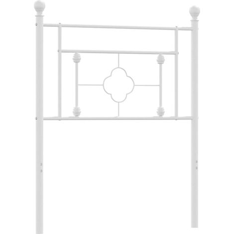Maison Exclusive - Testiera di Ricambio in Metallo Bianco 75 cm (1/5)