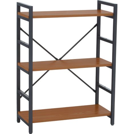 Premier Housewares Laxton 3 Tier Red Pomelo Shelf Unit (1/3)