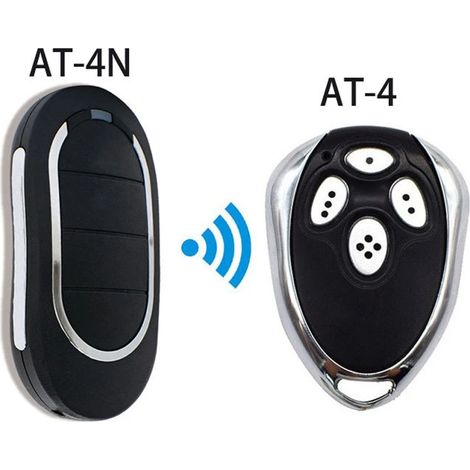 CAME TOP432NA EV 433,92 MHz Rolling-Code Universalfernbedienungen für DOORHAN AT-4 / AT-4N Modelle – Drahtlose Sender für Garagentor und Einfahrtstor, 2 Stück, Schwarz